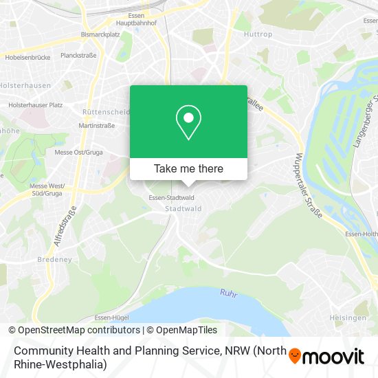 Community Health and Planning Service map
