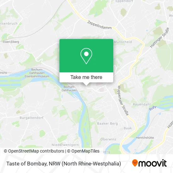 Карта Taste of Bombay