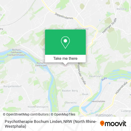 Карта Psychotherapie Bochum Linden
