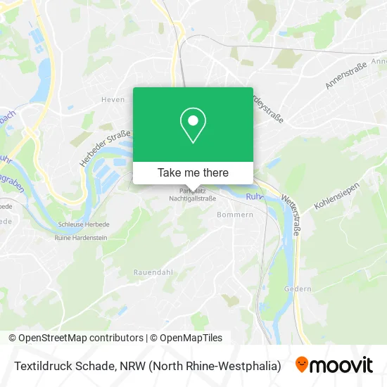 Карта Textildruck Schade