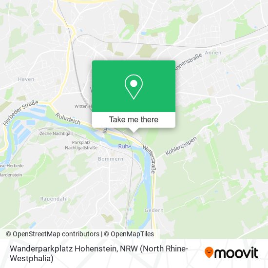 Wanderparkplatz Hohenstein map