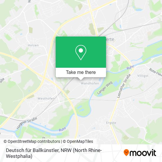 Deutsch für Ballkünstler map