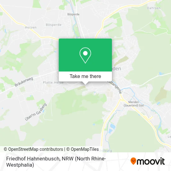 Friedhof Hahnenbusch map