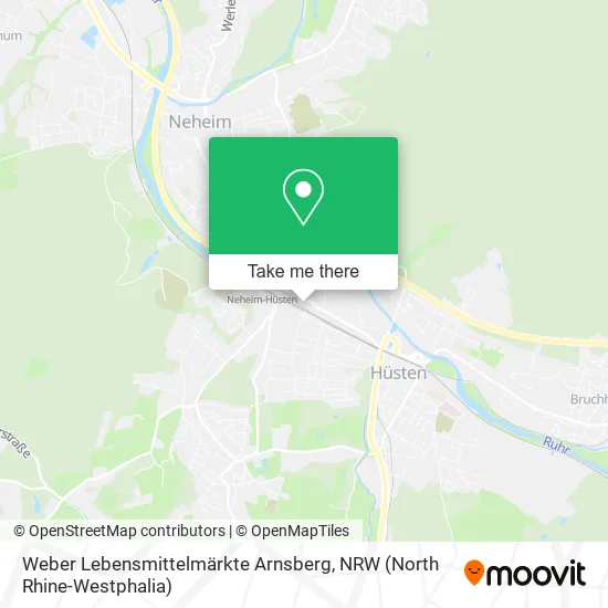 Карта Weber Lebensmittelmärkte Arnsberg