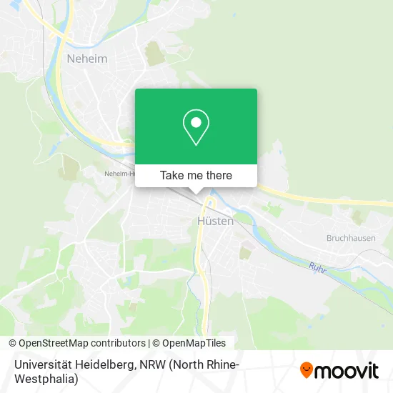 Карта Universität Heidelberg