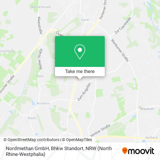 Nordmethan GmbH, Bhkw Standort map