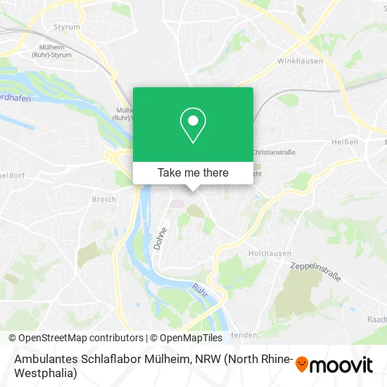 Карта Ambulantes Schlaflabor Mülheim