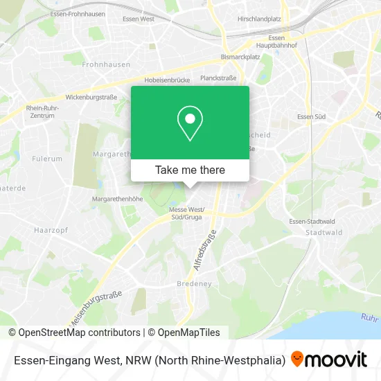 Essen-Eingang West map