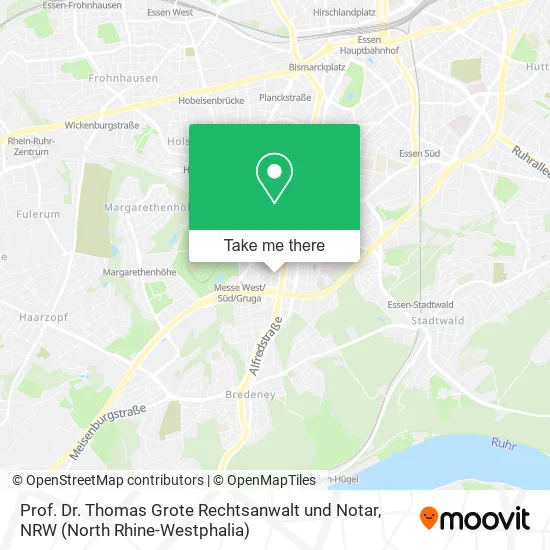Prof. Dr. Thomas Grote Rechtsanwalt und Notar map