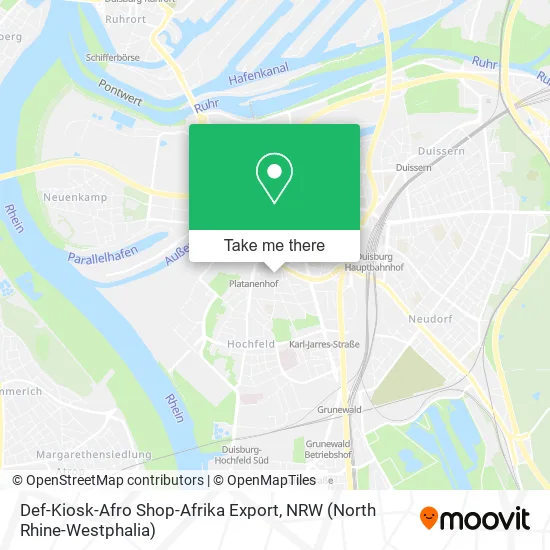 Карта Def-Kiosk-Afro Shop-Afrika Export