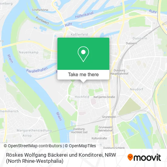 Карта Röskes Wolfgang Bäckerei und Konditorei
