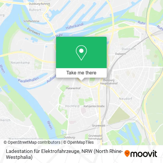 Карта Ladestation für Elektrofahrzeuge