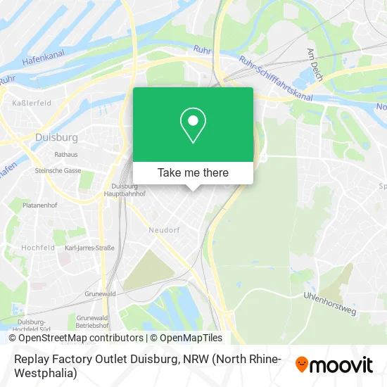 Replay Factory Outlet Duisburg map