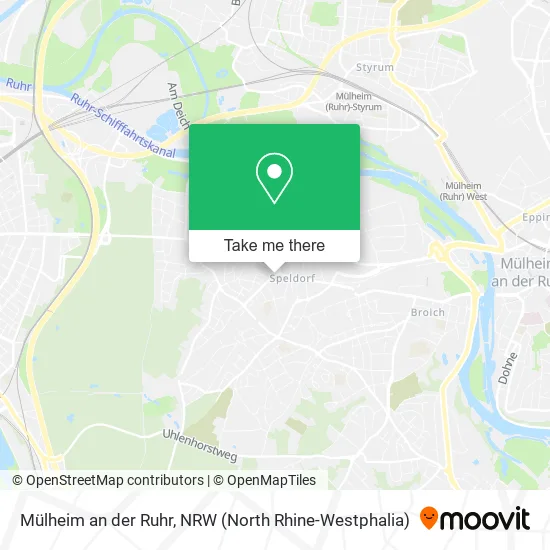 Карта Mülheim an der Ruhr