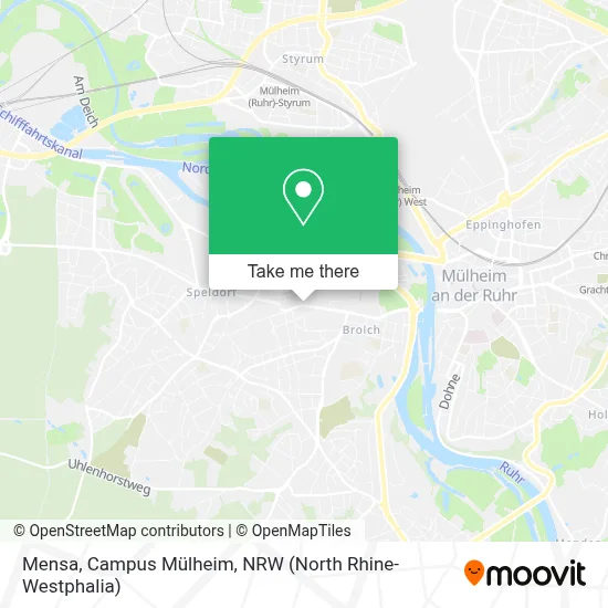 Mensa, Campus Mülheim map