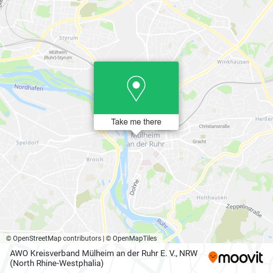 AWO Kreisverband Mülheim an der Ruhr E. V. map