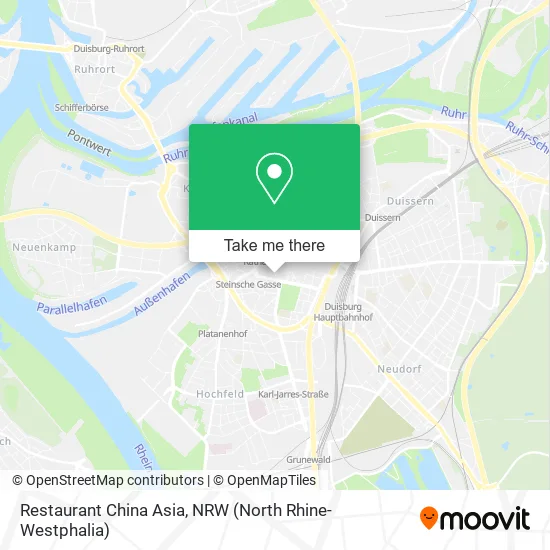 Restaurant China Asia map