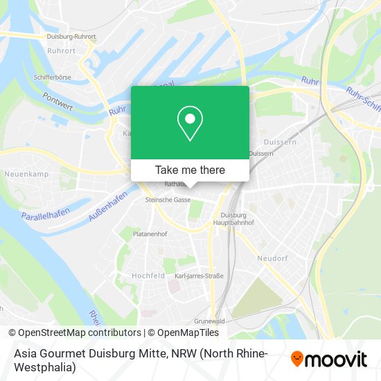 Asia Gourmet Duisburg Mitte map