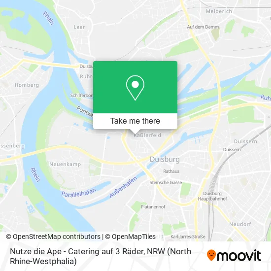 Карта Nutze die Ape - Catering auf 3 Räder