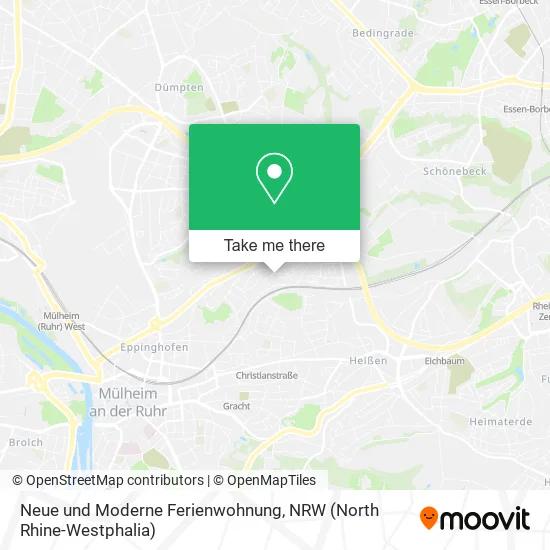 Карта Neue und Moderne Ferienwohnung