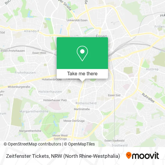 Карта Zeitfenster Tickets