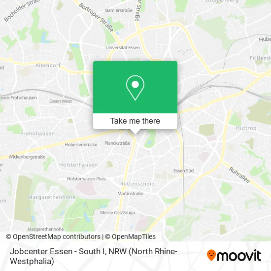 Карта Jobcenter Essen - South I