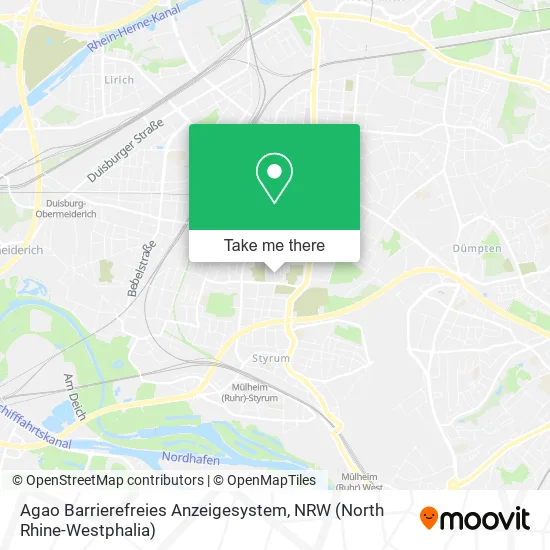 Карта Agao Barrierefreies Anzeigesystem