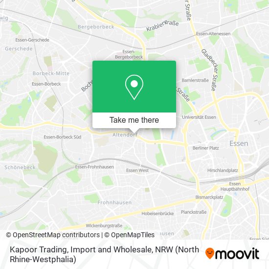 Kapoor Trading, Import and Wholesale map