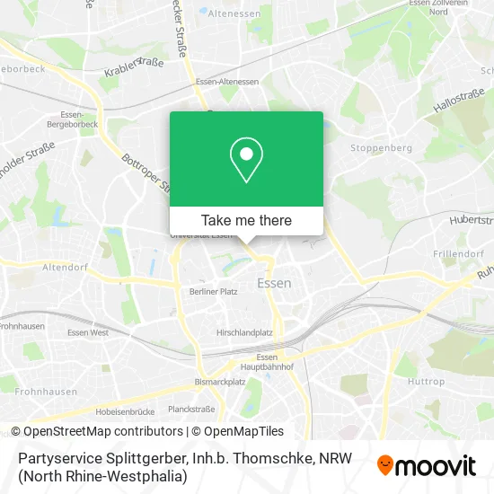Карта Partyservice Splittgerber, Inh.b. Thomschke