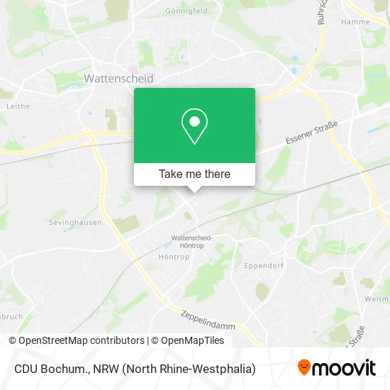 Карта CDU Bochum.
