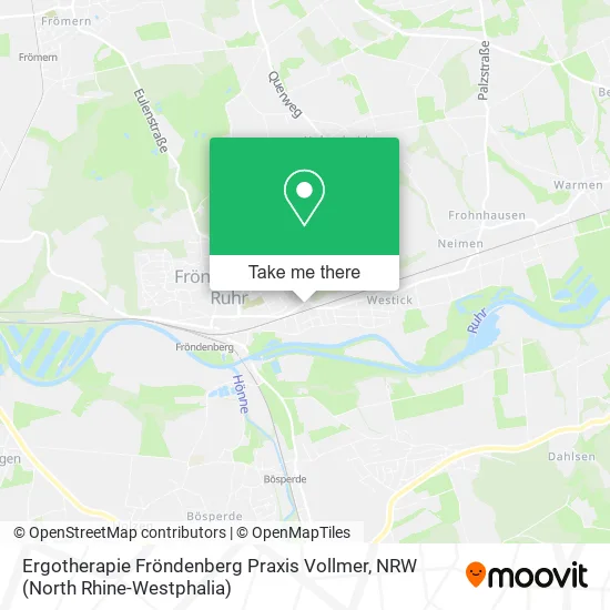 Карта Ergotherapie Fröndenberg Praxis Vollmer