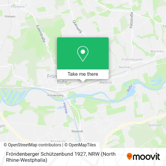 Карта Fröndenberger Schützenbund 1927