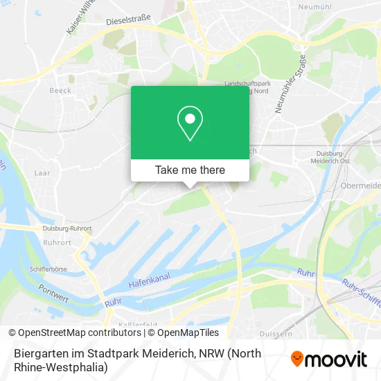 Карта Biergarten im Stadtpark Meiderich