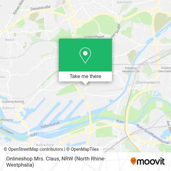 Onlineshop Mrs. Claus map