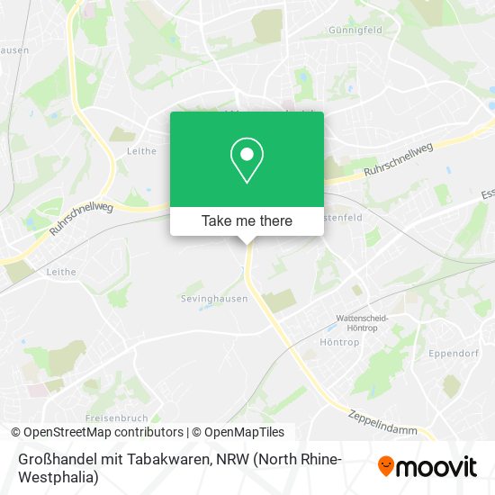 Карта Großhandel mit Tabakwaren