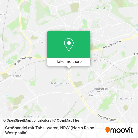 Карта Großhandel mit Tabakwaren