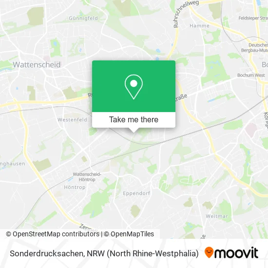 Карта Sonderdrucksachen