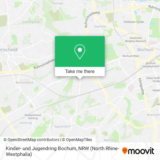 Карта Kinder- und Jugendring Bochum