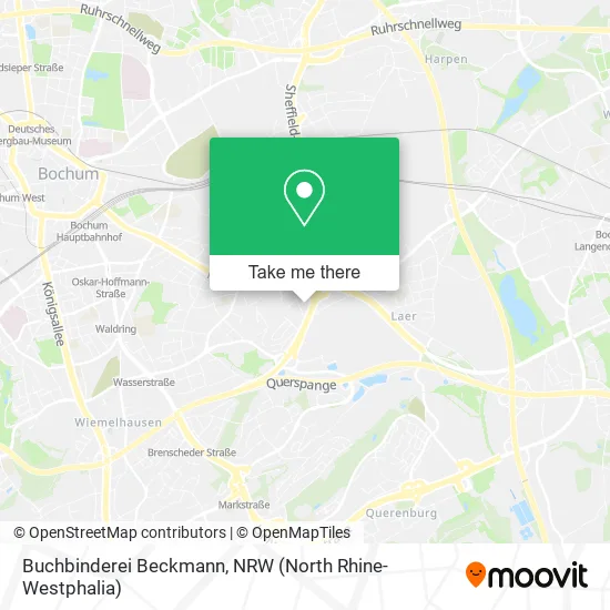 Buchbinderei Beckmann map