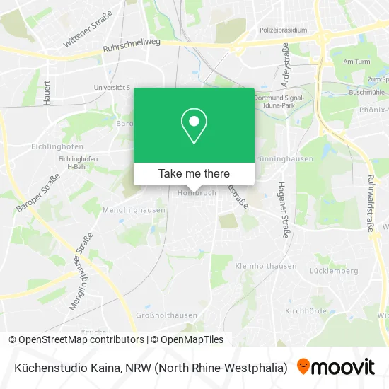 Карта Küchenstudio Kaina