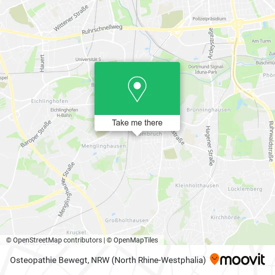 Карта Osteopathie Bewegt
