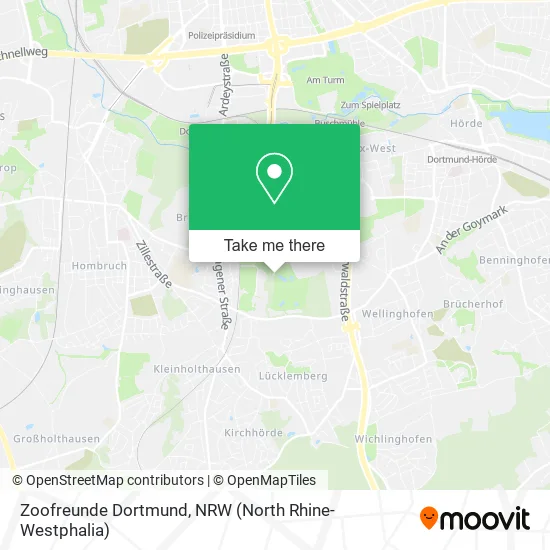 Zoofreunde Dortmund map