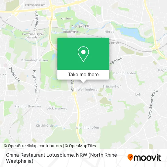 China-Restaurant Lotusblume map