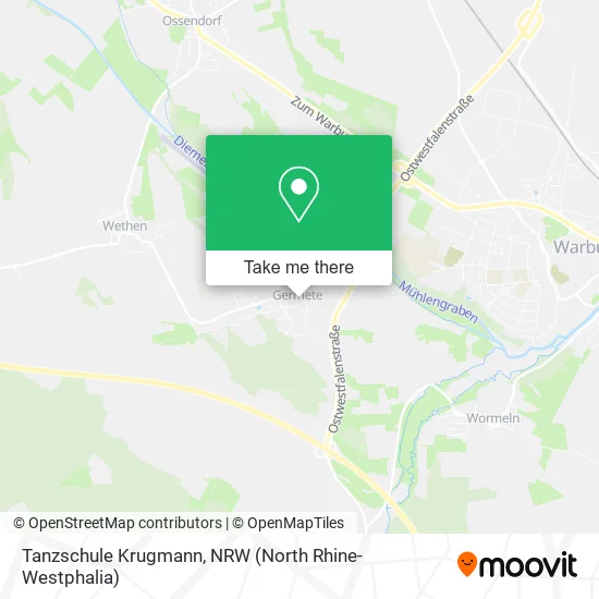 Tanzschule Krugmann map