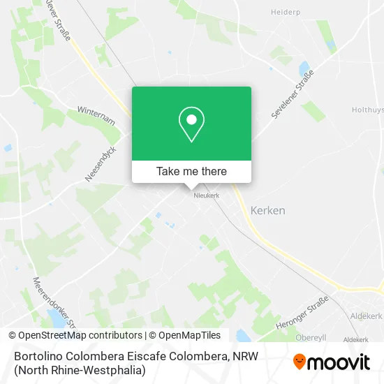 Карта Bortolino Colombera Eiscafe Colombera