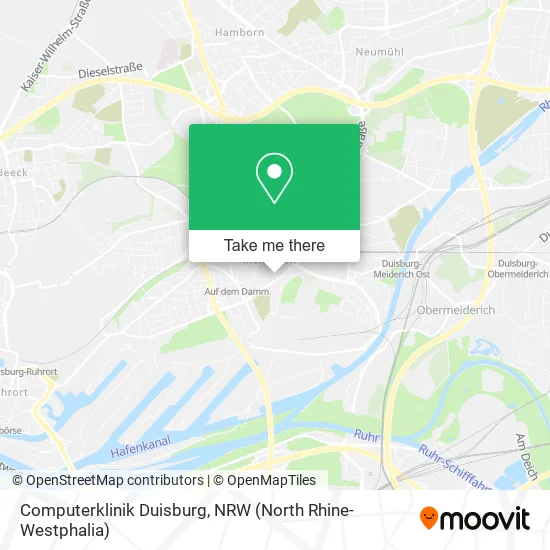 Карта Computerklinik Duisburg