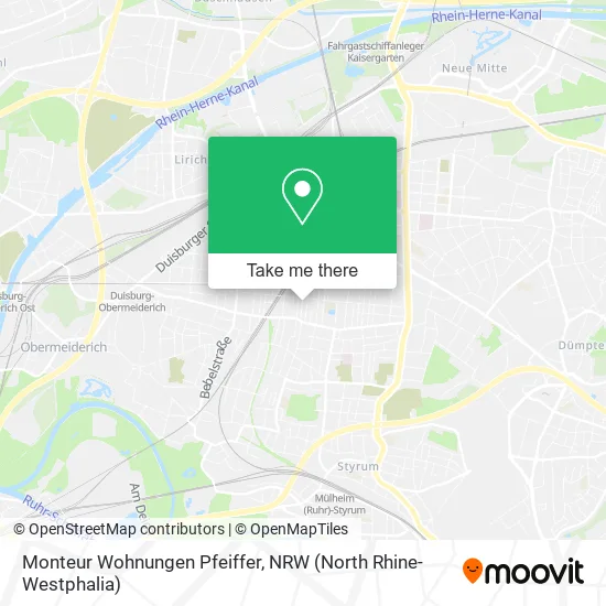 Monteur Wohnungen Pfeiffer map