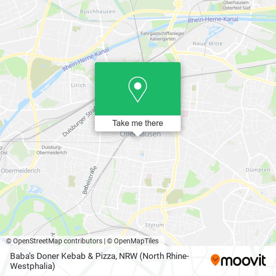 Baba's Doner Kebab & Pizza map
