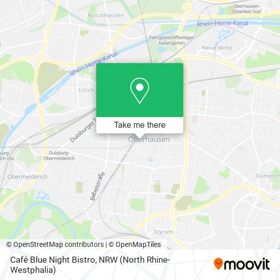 Café Blue Night Bistro map