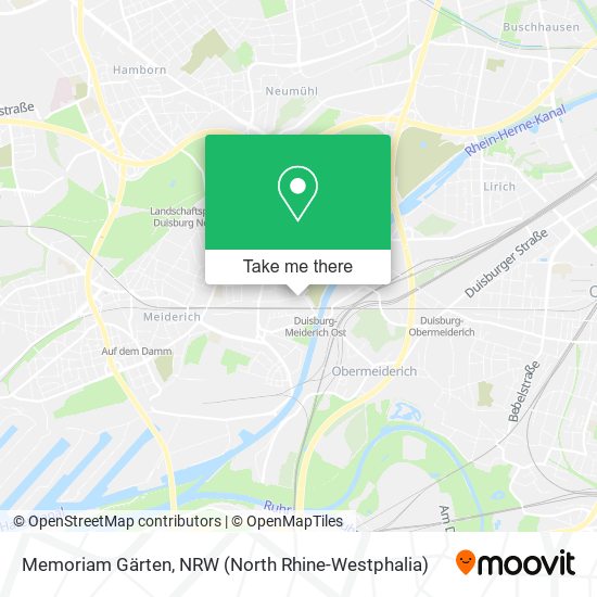 Memoriam Gärten map